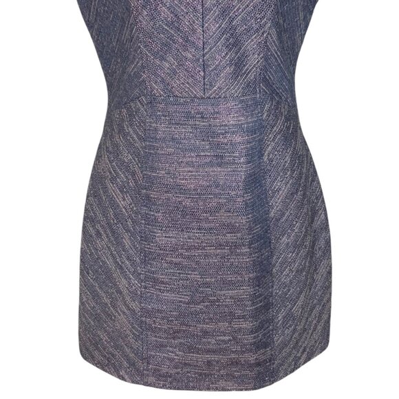Rebecca Minkoff Katya Tweed Dress 8 Tiered Short Sleeve V-Neck Sheath Mini - Picture 10 of 12